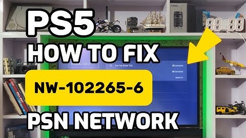 How To Fix PS5 NW-102265-6 Unable To Connect To The Server PlayStation 5