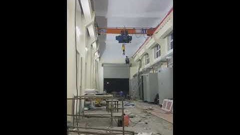 Video cầu trục dầm đơn 5 tấn x 5m hoạt động tại Quảng Ninh