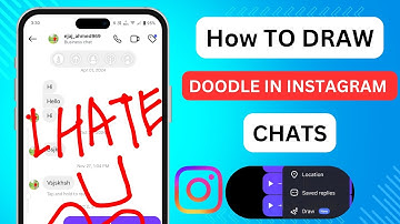 How To Draw and Send Doodles in Instagram Chat | Instagram Chat Draw Doodle New Update 