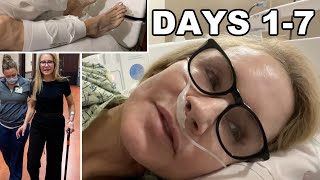 HIP REPLACEMENT DIARY | MY CRAZY FIRST WEEK After Surgery | Plus Getting Covid & Quitting CARNIVORE