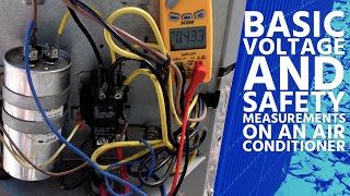 Basic Voltage and Safety Measurements on an Air Conditioner