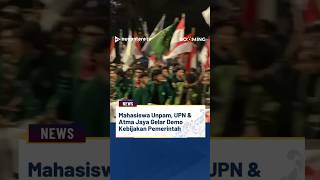 Mahasiswa Unpam, UPN, & Atma Jaya Gelar Demo Mahasiswa