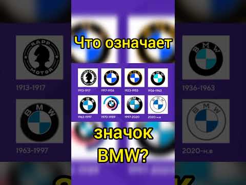 Видео: Что означает значок BMW? История логотипа!#shorts