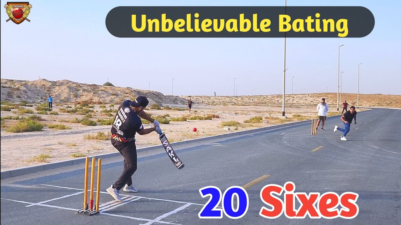 Unbelievable Bating | 20 Sixes | Tape Ball Cricket - YouTube