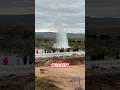 Strokker geyser in Iceland is especially active