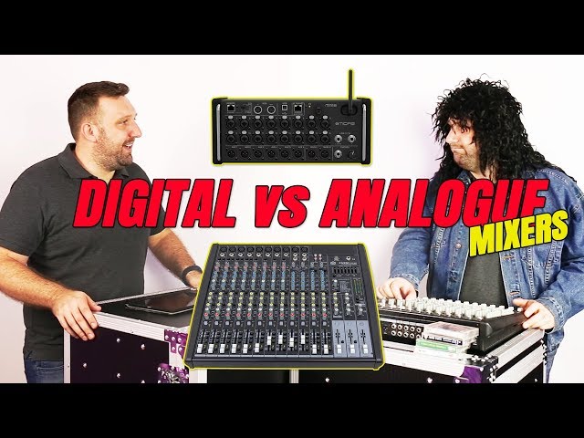 Digital vs Analogue Mixers - Midas MR 18 vs Show 16 Channel Mixer class=