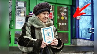 Vous vous souvenez de cette vieille dame qui se tenait devant un magasin, un livre à la main ?