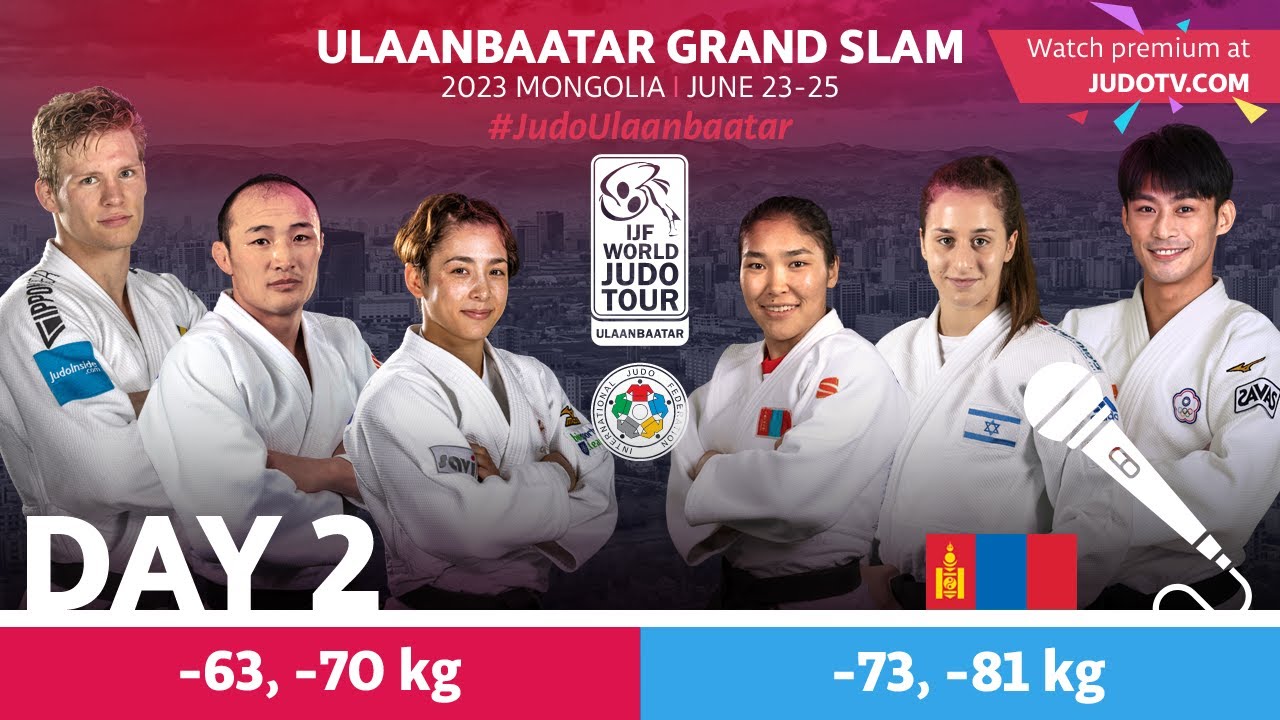 Live now Ulaanbaatar Grand Slam day 2 - watch more on judotv