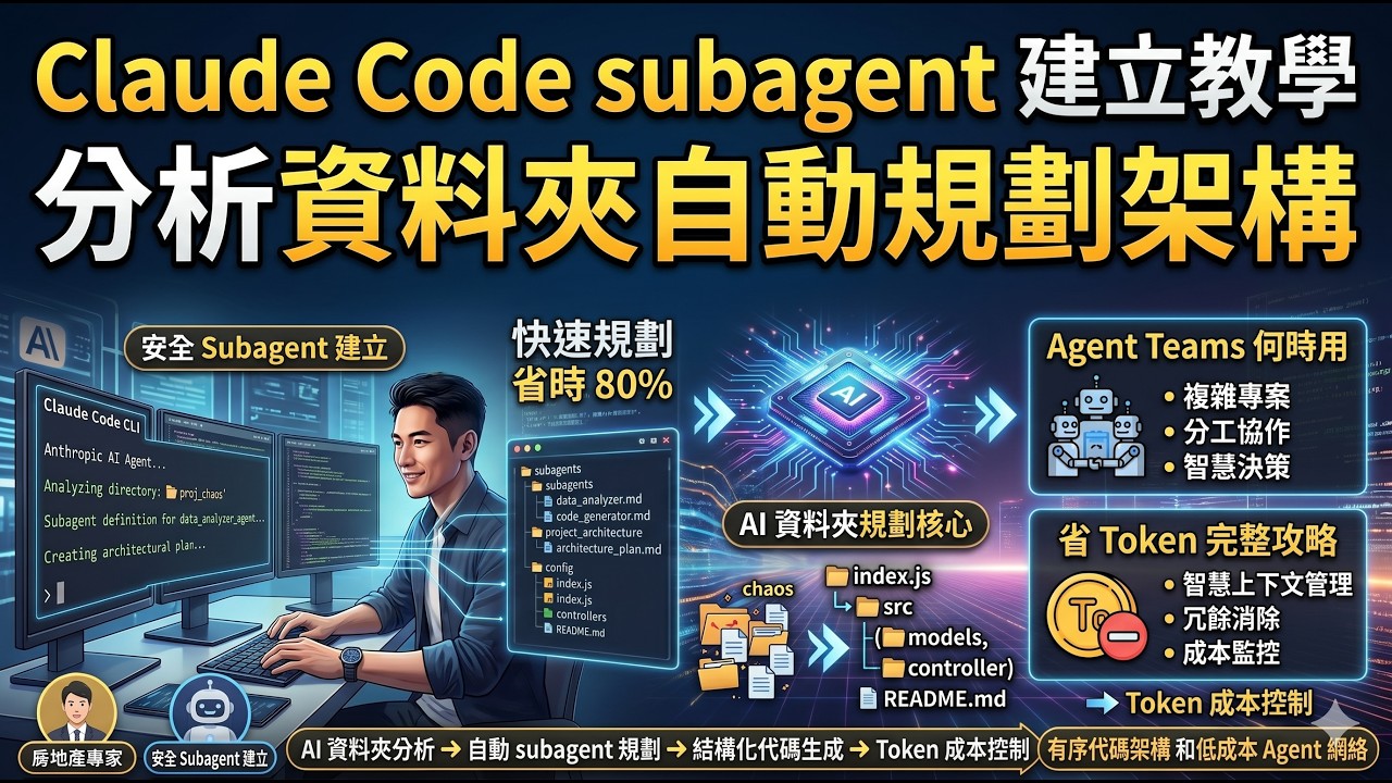 Claude Code subagent 建立教學Agent Teams 何時用＋省 Token 完整攻略 2026打造更聰明、更省錢的 AI ...
