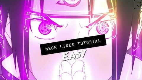 Neon edges/line tutorial ll alight motion tutorials