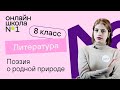 Поэзия о родной природе. Литература 8 класс. Видеоурок 16