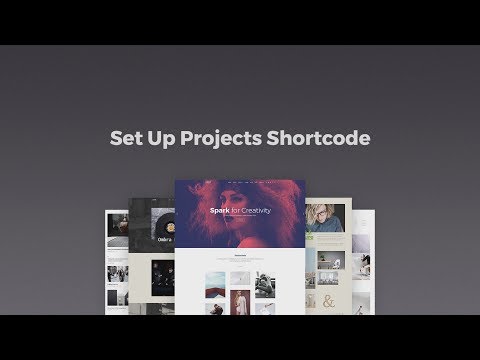 Set Up Projects Shortcode