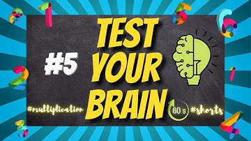 QUICK MATH | #5 | MULTIPLICATION MATH SPEED TEST (60sec) | MULTIPLY NUMBERS FAST | #SHORTS