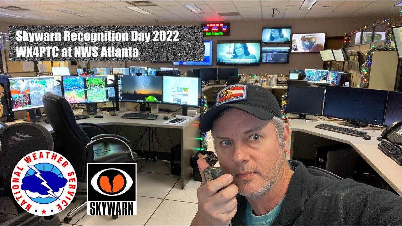 Skywarn Recognition Day 2022 at NWS Atlanta - Tour of the office and WX4PTC  amateur radio station - YouTube