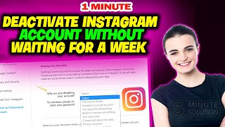 How to deactivate instagram account without waiting for a week 2024