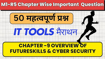 IT Tools M1-R5.1 Chapter Wise Important MCQ Question Jan 2025 Exam #9 FutureSkills & Cyber Security