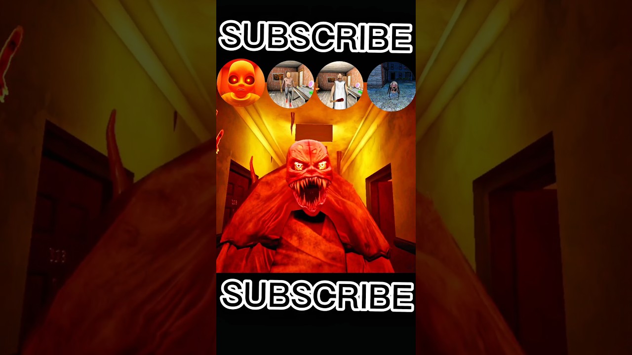 YELLOW BABY, GRANDPA, GRANNY, ANGELINA, HORROR GAME 