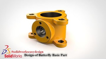 Solidworks Tutorial # 92  Basic Part Modeling Design (Butterfly Valve) in Solidworks Modeling