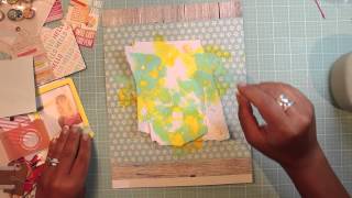 scapbooking process video 8.5x11 layout summer vibes series