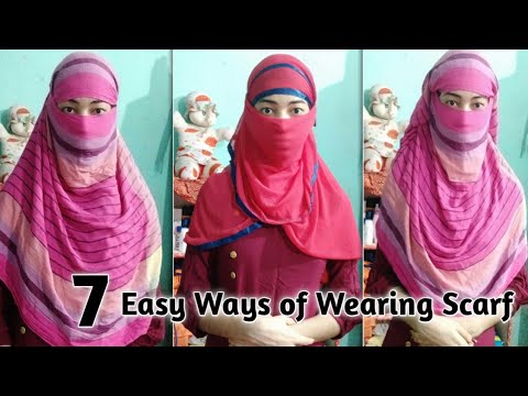 7 Ways of Wearing Scarf or Dupatta In Summer  How To Protect Your Face With Dupatta