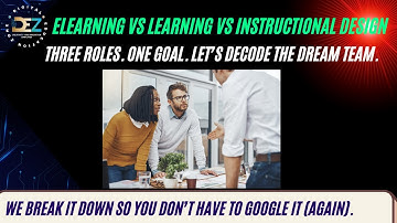 Instructional Design Vs Learning Design Vs eLearning Design