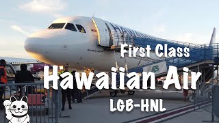 Hawaiian Air First Class 😸 Long Beach to Honolulu  #hawaiianairlines #firstclass #hawaii