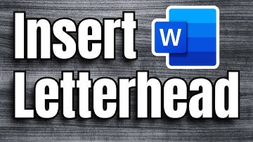 How to Insert Image Letterhead in Word Document