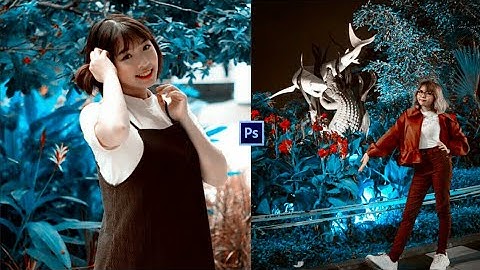 CYAN BLUE LEAF COLOR GRADING EFFECT || PHOTOSHOP TUTORIAL | PHOTO EFFECT