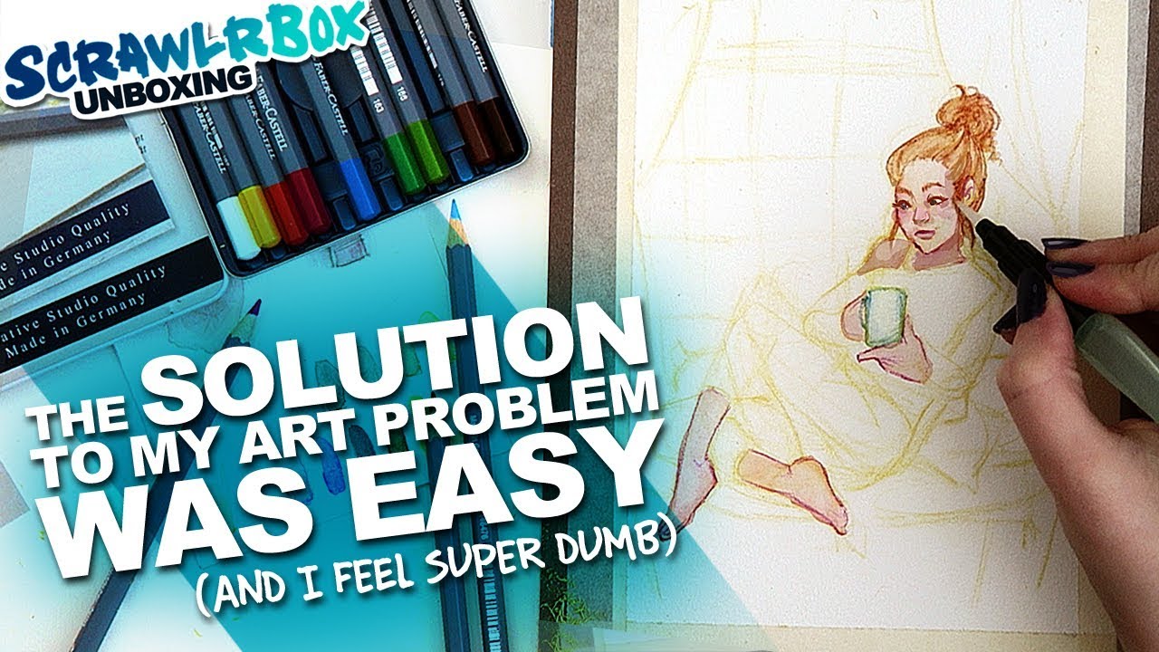 Yes! Finally! Problem Solved. | Watercolor Pencils | Scrawlrbox Unboxing & Vlog - Youtube