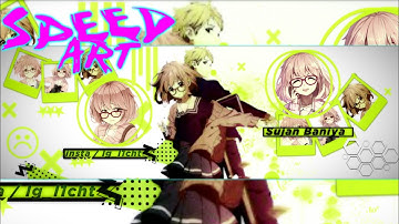 Speed Art| Anime Header On Android | Beyond the Boundary | PS Touch |