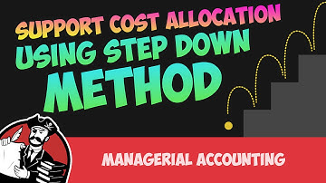 Support Cost Allocation using Step Down Method (Cost Accounting Tutorial #37)