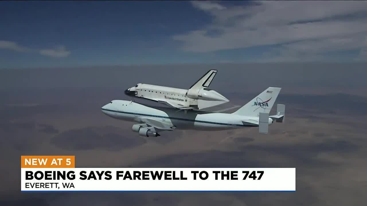 Boeing celebrates the end of the production of the 747