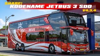 MEMBAGIKAN! NAMA KODE JETBUS 3 SDD V4.3.4 || MN X RPC X MKCB X YUSUF AF #bussimulatorindonesia