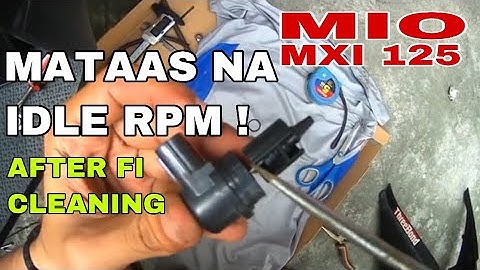MIO | MXI 125FI IDLE ADJUSTMENT