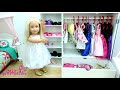 OUR GENERATION DOLL CLOSET TOUR + PROM DRESSES + ROOM DECORATION