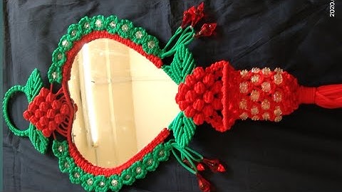 Macrame Beautiful Heart shape Mirror tutorial