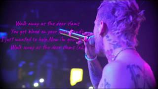 walk away as the door slams by Lil Peep (ft. Lil Tracy)(Lyric Video)