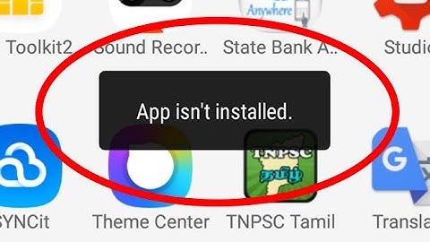 How to fix App isn
