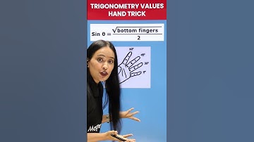 Trigonometric Values Hand Trick 😵Trigonometric Trick 🙌 #shorts #magnetbrains