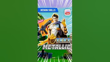 How to Create Metallic Text For Your Fortnite Thumbnails? #tubecut #thumbnail #fortnite #game