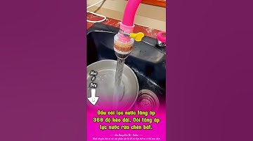 Đầu vòi lọc nước tăng áp 360 độ kéo dài, Vòi tăng áp lực nước rửa chén bát có khóa cổ dê  #voitangap