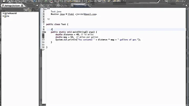 Java Comments and Eclipse Comment Templates Tutorial