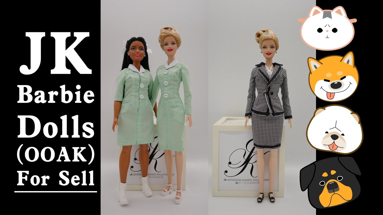 JK Handmade Barbie Dolls Fashion ~ JK Barbie Mint Fashion & Office Suits