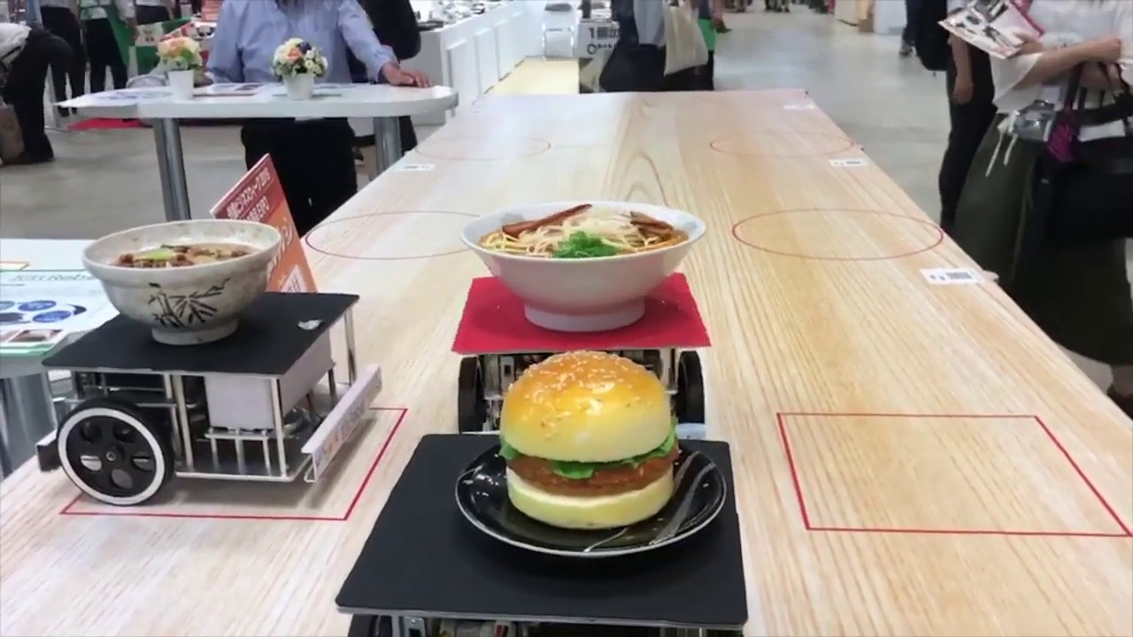 Just Robot Food delivery robot for restaurants YouTube