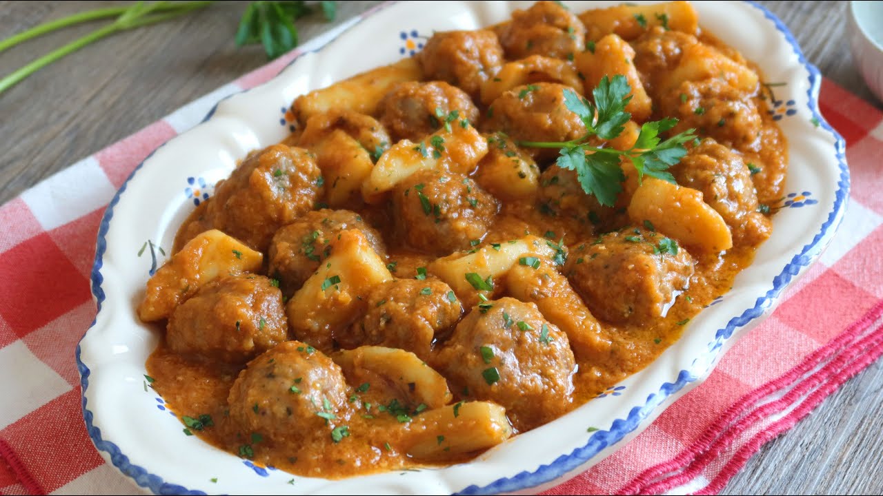 Sepia con albóndigas. Un clásico de mar y montaña