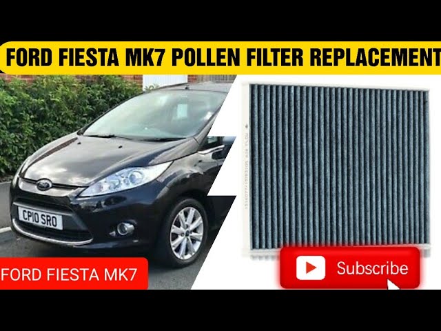 how to replace the pollen filter on Ford Fiesta mk7 