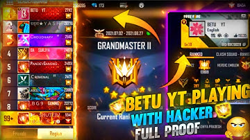 TOP 1 GLOBAL PLAYER PLAYING WITH HACKER😡😡 || BETU YT HACKER👿👿 || SHUTER OFFICIAL