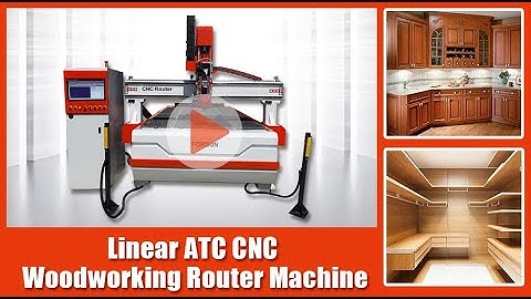 Linear ATC CNC Woodworking Router Machine with NC Studio Controller for Wood Engraving
