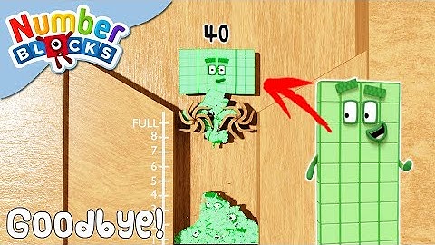 NUMBERBLOCKS | Oh No! Bad Day for Forty 40! (OFFICIAL) | Shredding Simulation