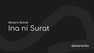 Aksaranta - Aksara Batak | Ina ni Surat Aksaranta - Aksara Batak | Ina ni Surat
